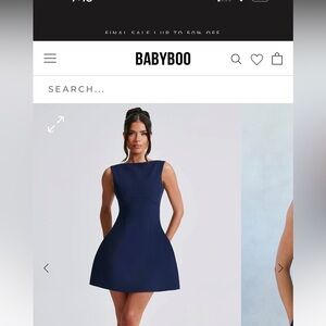 ALANA MINI DRESS - NAVY